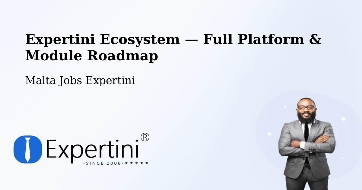 Expertini Ecosystem — Full Platform & Module Roadmap – Saint John